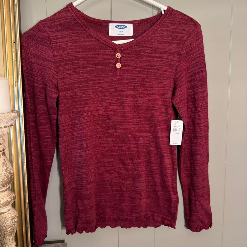 Old-navy Women's Burgundy and Red Blouse